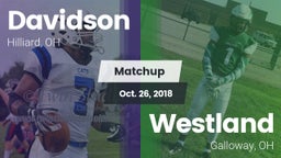 Matchup: Davidson  vs. Westland  2018