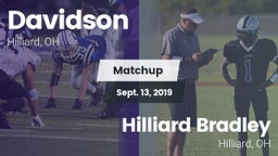 Matchup: Davidson  vs. Hilliard Bradley  2019