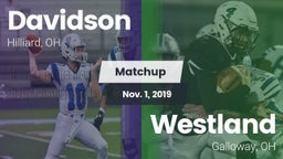 Matchup: Davidson  vs. Westland  2019