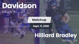 Matchup: Davidson  vs. Hilliard Bradley  2020