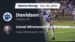 Recap: Davidson  vs. Canal Winchester Local Schools 2020