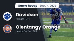 Recap: Davidson  vs. Olentangy Orange  2020