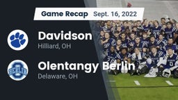 Recap: Davidson  vs. Olentangy Berlin  2022