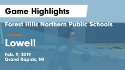Forest Hills Northern Public Schools vs Lowell  Game Highlights - Feb. 9, 2019