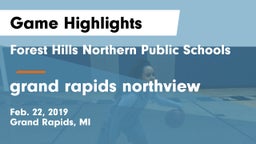 Forest Hills Northern Public Schools vs grand rapids northview Game Highlights - Feb. 22, 2019