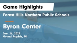 Forest Hills Northern Public Schools vs Byron Center  Game Highlights - Jan. 26, 2024