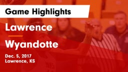 Lawrence  vs Wyandotte  Game Highlights - Dec. 5, 2017