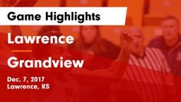 Lawrence  vs Grandview  Game Highlights - Dec. 7, 2017