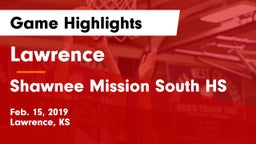 Lawrence  vs Shawnee Mission South HS Game Highlights - Feb. 15, 2019