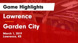 Lawrence  vs Garden City  Game Highlights - March 1, 2019