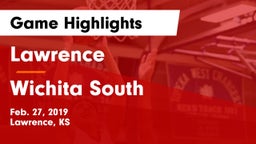 Lawrence  vs Wichita South  Game Highlights - Feb. 27, 2019