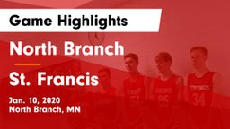 North Branch  vs St. Francis  Game Highlights - Jan. 10, 2020