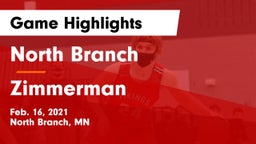 North Branch  vs Zimmerman  Game Highlights - Feb. 16, 2021