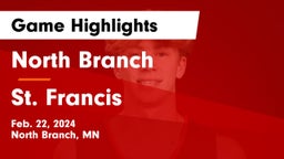 North Branch  vs St. Francis  Game Highlights - Feb. 22, 2024