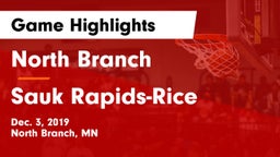 North Branch  vs Sauk Rapids-Rice  Game Highlights - Dec. 3, 2019