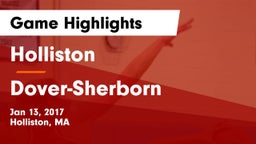 Holliston  vs Dover-Sherborn  Game Highlights - Jan 13, 2017