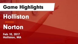 Holliston  vs Norton Game Highlights - Feb 10, 2017