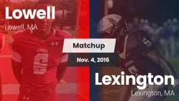 Matchup: Lowell  vs. Lexington  2016