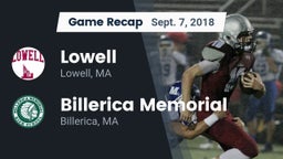 Recap: Lowell  vs. Billerica Memorial  2018