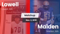 Matchup: Lowell  vs. Malden  2018