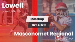 Matchup: Lowell  vs. Masconomet Regional   2018