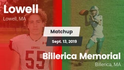Matchup: Lowell  vs. Billerica Memorial  2019