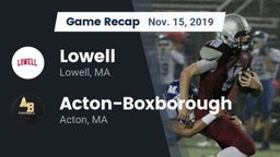 Recap: Lowell  vs. Acton-Boxborough  2019