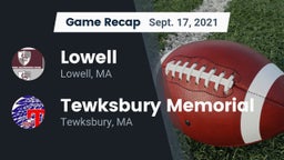 Recap: Lowell  vs. Tewksbury Memorial 2021