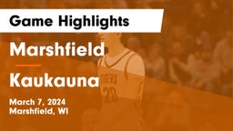Marshfield  vs Kaukauna  Game Highlights - March 7, 2024