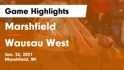 Marshfield  vs Wausau West  Game Highlights - Jan. 26, 2021