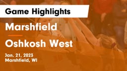 Marshfield  vs Oshkosh West  Game Highlights - Jan. 21, 2023