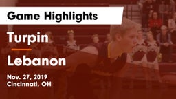 Turpin  vs Lebanon   Game Highlights - Nov. 27, 2019