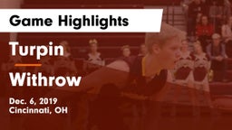 Turpin  vs Withrow  Game Highlights - Dec. 6, 2019