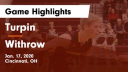 Turpin  vs Withrow  Game Highlights - Jan. 17, 2020