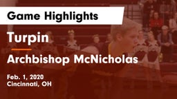 Turpin  vs Archbishop McNicholas  Game Highlights - Feb. 1, 2020