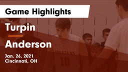 Turpin  vs Anderson  Game Highlights - Jan. 26, 2021