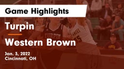 Turpin  vs Western Brown  Game Highlights - Jan. 3, 2022