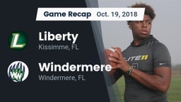 Recap: Liberty  vs. Windermere  2018