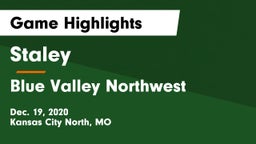 Staley  vs Blue Valley Northwest  Game Highlights - Dec. 19, 2020