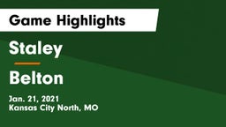 Staley  vs Belton  Game Highlights - Jan. 21, 2021