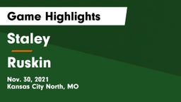 Staley  vs Ruskin  Game Highlights - Nov. 30, 2021