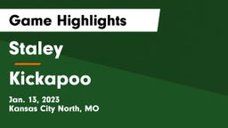 Staley  vs Kickapoo  Game Highlights - Jan. 13, 2023