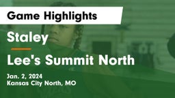 Staley  vs Lee's Summit North  Game Highlights - Jan. 2, 2024