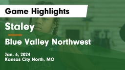 Staley  vs Blue Valley Northwest  Game Highlights - Jan. 6, 2024