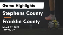 Stephens County  vs Franklin County  Game Highlights - March 22, 2022