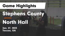 Stephens County  vs North Hall  Game Highlights - Jan. 27, 2023