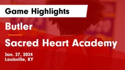 Butler  vs Sacred Heart Academy Game Highlights - Jan. 27, 2024