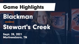 Blackman  vs Stewart's Creek  Game Highlights - Sept. 28, 2021