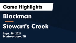 Blackman  vs Stewart's Creek  Game Highlights - Sept. 28, 2021