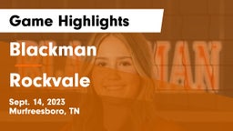 Blackman  vs Rockvale  Game Highlights - Sept. 14, 2023